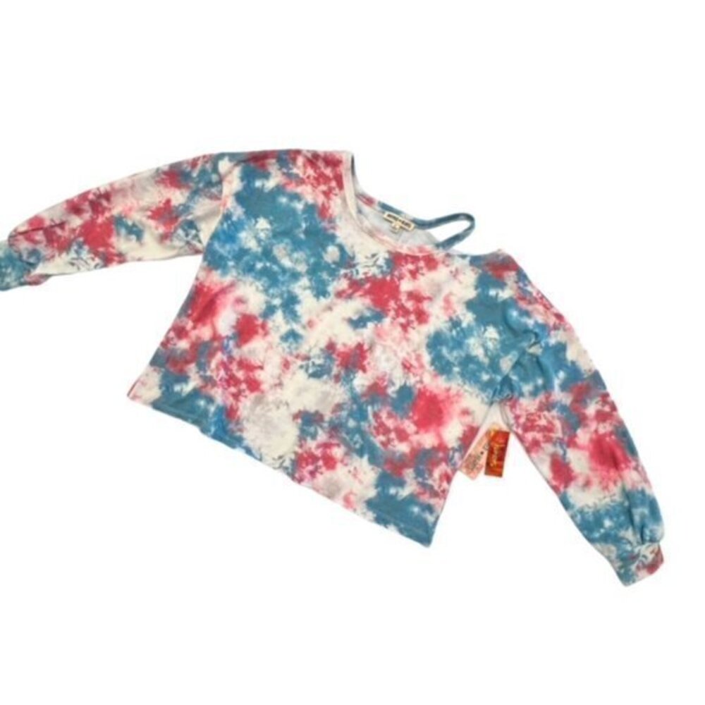 SALE!! 2 for $15 NWT Sweatshirt Off Shoulder Junior Size Large SOFT Raw Hem